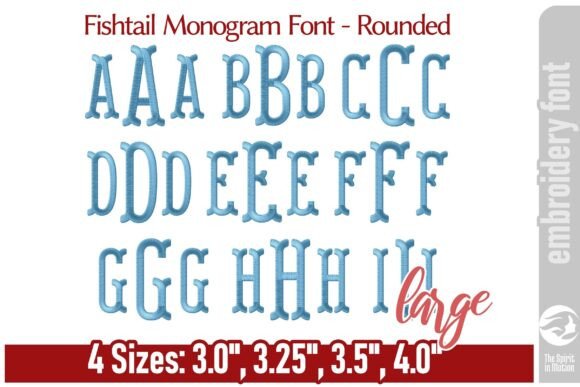 Adding Timeless Elegance with Fishtail Monogram Font - Rounded / L