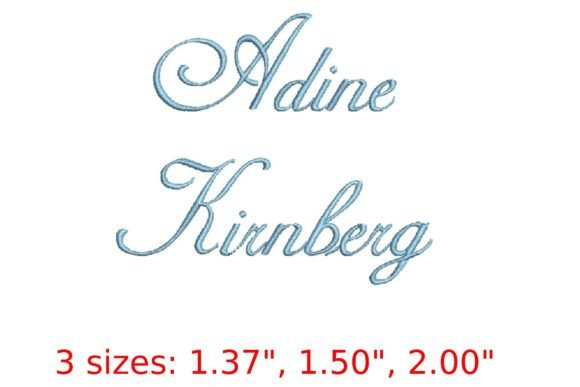 Adine Kirnberg: The Embroidery Font for Elegant Branding