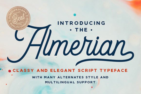 Almerian: The Vintage Script Font That Brings Timeless Style