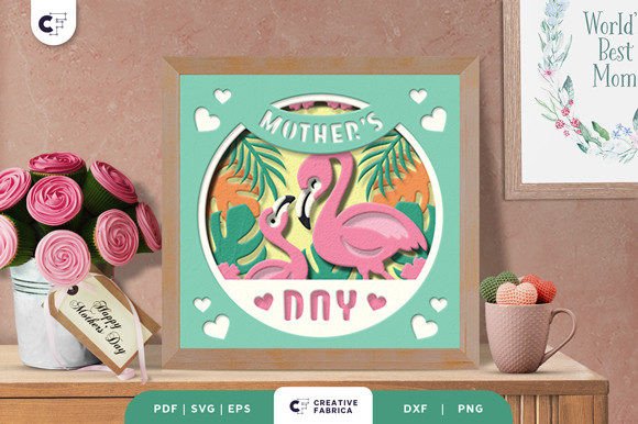 Celebrate Mother's Love with a Flamingo 3D Paper Cut