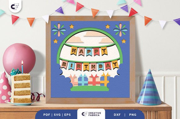 Celebrate with a 3D Pop: The Happy Birthday Banner SVG