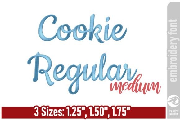 Cookie Regular Embroidery Font: A Modern Script for Creative Projects