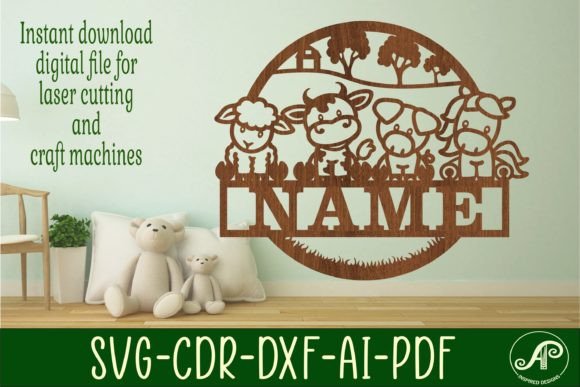 Create Adorable Custom Decor with Farm Animal Name Signs