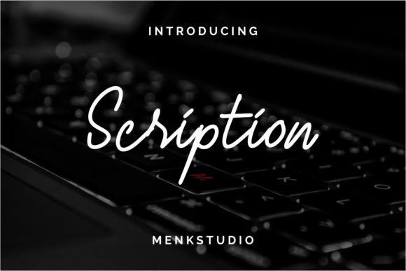 Discover Scription: A Font with Flowing Elegance for Your Projects