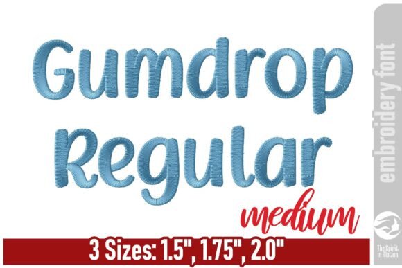 Gumdrop Playful Embroidery Font: A Friendly Design Staple