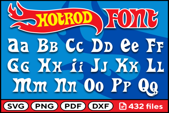 Hot Road Font: High-Impact SVG, PNG, PDF & DXF Files for Crafting
