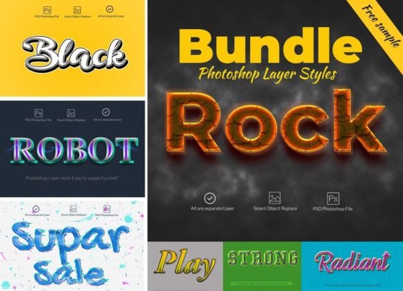 Master Photoshop Layer Styles: The Ultimate Design Bundle