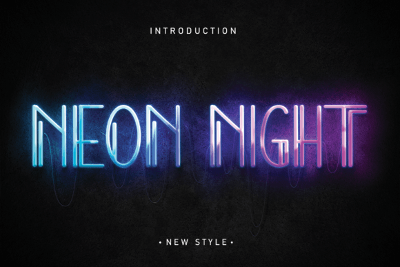 Neon Night: The Display Font That Commands Attention