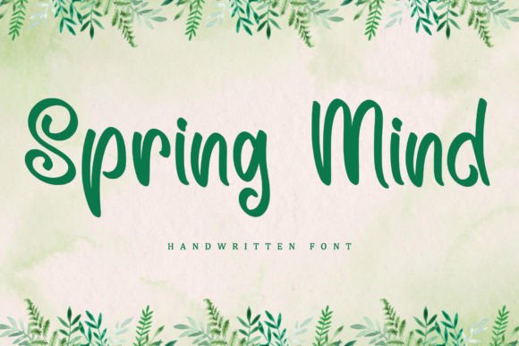 Spring Mind: A Handwritten Font That Brings Romance to Design
