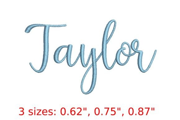 Taylor Embroidery Font: Stitching Modern Elegance into Your Designs