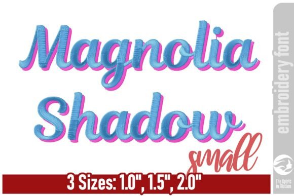 The Art of Personal Touch: Magnolia Shadow Embroidery Font