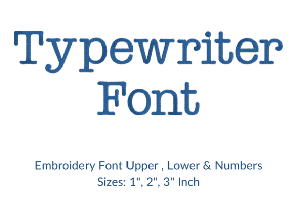 The Charm of Typewriter Font Embroidery Design for Modern Projects