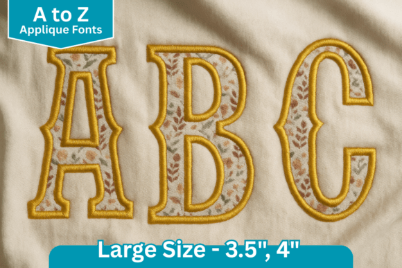 The Enduring Charm of Vintage Serif Applique Embroidery Font