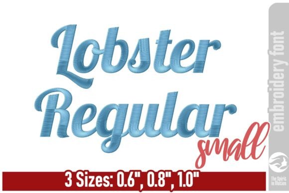 The Lobster Regular Embroidery Font: Crafting Character in Every Stitch