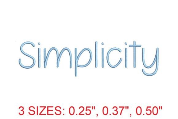 Timeless Elegance: The Simplicity Embroidery Font for Crafters
