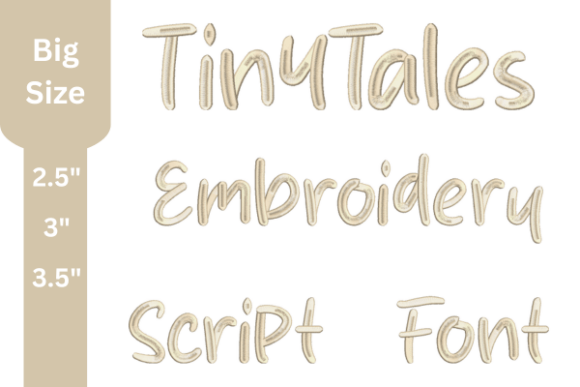 Tiny Tales Script: Crafting Handmade Charm with Embroidery