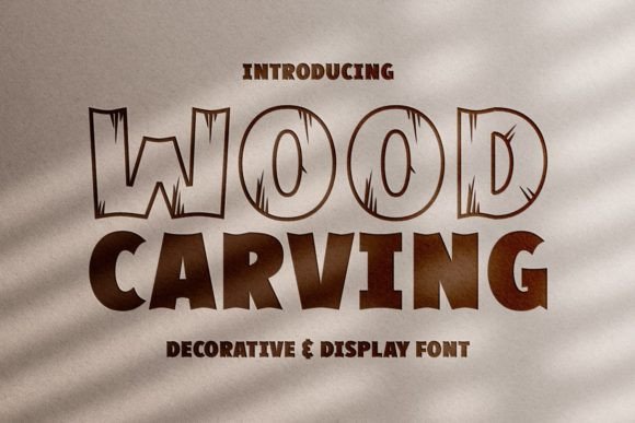 Wood Carving: A Typeface with Rustic Soul